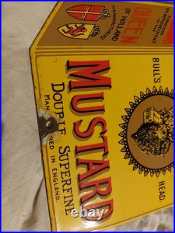 Vintage Dodo Designs Enamel Sign Colmans Mustard
