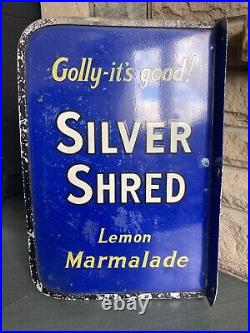 Vintage Double Sided Original Alloy Not Enamel Marmalade Shop Advertising Sign