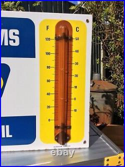 Vintage Duckhams Motor Oil Thermometer Enamel Sign Oil Can Jug Pourer Esso BP