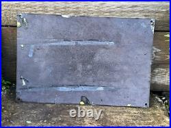 Vintage Duckhams Racing Motor Oil Enamel Advertising Sign Mancave Raised Letters