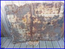Vintage Dunlop Boots Enamel Sign, Antique Advertising Sign, Rustic Man Cave Vintage Dunlop Boots Enamel Sign, Antique Advertising Sign, Rustic Man Cave