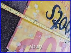 Vintage Dunlop Boots Enamel Sign, Antique Advertising Sign, Rustic Man Cave Vintage Dunlop Boots Enamel Sign, Antique Advertising Sign, Rustic Man Cave