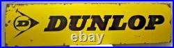 Vintage Dunlop Enamel Sign 72x18 Yellow Tyres Tire Garage Advertising Board Vintage Dunlop Enamel Sign 72x18 Yellow Tyres Tire Garage Advertising Board