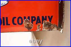Vintage Elephant Kerosene Porcelain Enamel Sign 24x18in Standard Vacuum Oil Doub