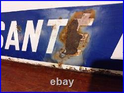 Vintage Enamel Advertising Sign VITTEL MINERAL WATER 1954