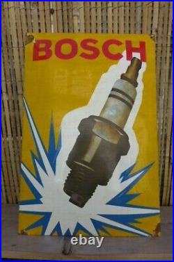 Vintage Enamel Bosch Metal Sign Poster Wall Decor Collector 40 cm x 60 cm A
