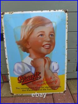 Vintage Enamel Brandt Metal Sign Poster Wall Man Cave Garage Club 42 cm x 30 cm Vintage Enamel Brandt Metal Sign Poster Wall Man Cave Garage Club 42 cm x 30 cm