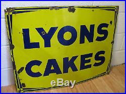 Vintage Enamel Cakes Sign