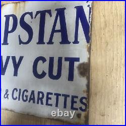 Vintage Enamel Capstan Navy Cut Tobacco & Cigarettes Double Sided