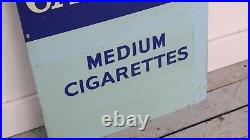 Vintage Enamel Cigarettes Capstan & Strand Double Sided Advertising Sign