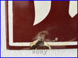 Vintage Enamel Firestone Advertising Sign