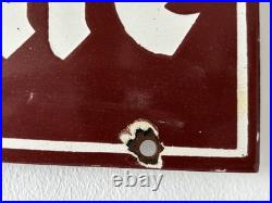 Vintage Enamel Firestone Advertising Sign