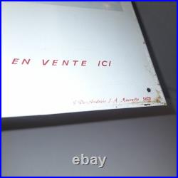 Vintage Enamel French Marseille Shop Sign Vins Margnat Rare 40 cm x 20 cm