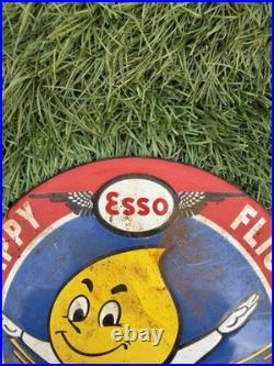 Vintage Enamel Happy Flight Sign