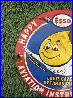 Vintage Enamel Happy Flight Sign