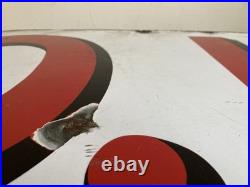 Vintage Enamel Industrial Sign Original Advertising Reclaimed Decorative Salvage