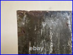 Vintage Enamel Industrial Sign Original Advertising Reclaimed Decorative Salvage
