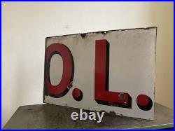 Vintage Enamel Industrial Sign Original Advertising Reclaimed Decorative Salvage Vintage Enamel Industrial Sign Original Advertising Reclaimed Decorative Salvage