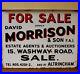 Vintage_Enamel_Metal_Sign_For_Sale_David_Morrison_Estate_Agent_Altrincham_01_er