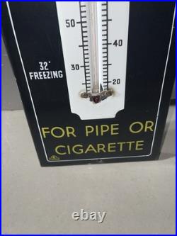Vintage Enamel Nosegay Metal Thermometer Sign Man Cave Garage Club 57 X 29cm