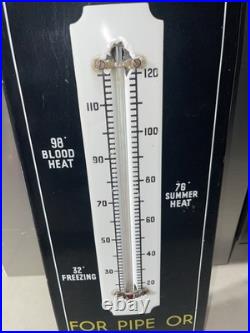 Vintage Enamel Nosegay Metal Thermometer Sign Man Cave Garage Club 57 X 29cm