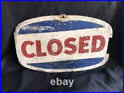 Vintage Enamel Open/Close Sign One Off Piece