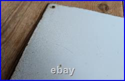 Vintage Enamel Parking Sign Car Park Warning Garage Wall Display Decor Cool