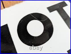 Vintage Enamel Parking Sign Car Park Warning Garage Wall Display Decor Cool