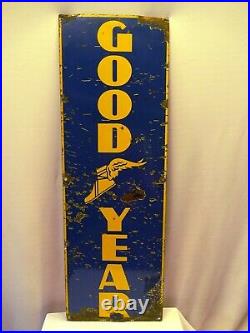 Vintage Enamel Porcelain Sign Good Year Tire Advertising Shop Display Rare Old Vintage Enamel Porcelain Sign Good Year Tire Advertising Shop Display Rare Old