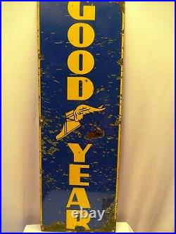 Vintage Enamel Porcelain Sign Good Year Tire Advertising Shop Display Rare Old Vintage Enamel Porcelain Sign Good Year Tire Advertising Shop Display Rare Old