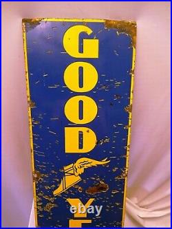 Vintage Enamel Porcelain Sign Good Year Tire Advertising Shop Display Rare Old Vintage Enamel Porcelain Sign Good Year Tire Advertising Shop Display Rare Old