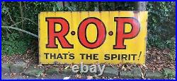 Vintage Enamel ROP Russian Oil Products Sign (6x3ft)