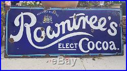 Vintage Enamel Rowntree's Elect Cocoa Sign Collection from Swindon
