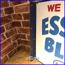 Vintage Enamel Sign #2227 Esso Blue