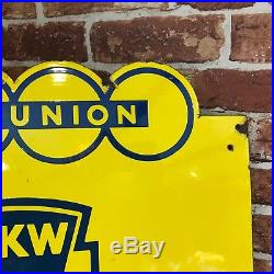 Vintage Enamel Sign Auto Union #2700