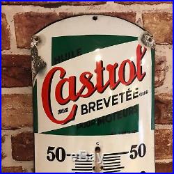 Vintage Enamel Sign Castrol Thermometer #2230