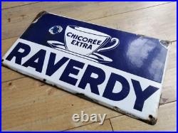 Vintage Enamel Sign Coffee Cafe Advertising Original kitchen alia old