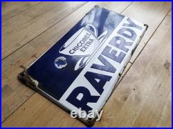 Vintage Enamel Sign Coffee Cafe Advertising Original kitchen alia old