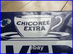 Vintage Enamel Sign Coffee Cafe Advertising Original kitchen alia old