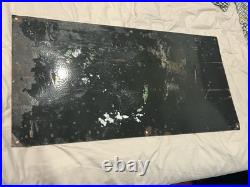 Vintage Enamel Sign Construction 18th September 1939. Beautiful Display 77x39cm Vintage Enamel Sign Construction 18th September 1939. Beautiful Display 77x39cm