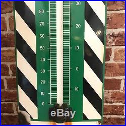Vintage Enamel Sign Duckams Adcoids Thermometer #2708