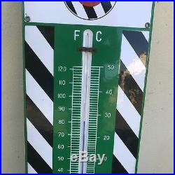 Vintage Enamel Sign Duckhams Adcoids Thermometer Automobilia #2850 Sn33