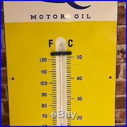 Vintage Enamel Sign Duckhams Thermometer #2982