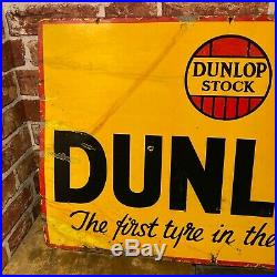Vintage Enamel Sign Dunlop #4066