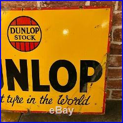 Vintage Enamel Sign Dunlop #4066