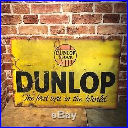 Vintage Enamel Sign Dunlop Enamel Sign #2533
