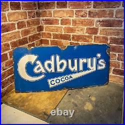 Vintage Enamel Sign Early Cadburys Advertising #4471