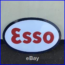 Vintage Enamel Sign Esso Sign #2834