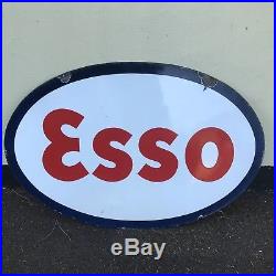 Vintage Enamel Sign Esso Sign #2834