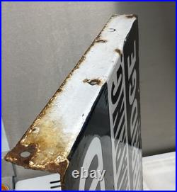 Vintage Enamel Sign. FOX & MANWARING EDENBRIDGE Estate Agent Double Sided
